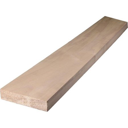 ALEXANDRIA MOULDING Hardwood Board, 4 ft L Nominal, 4 in W Nominal, 1 in Thick Nominal 0Q1X4-27048C